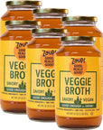 Vegetable Broth by Zoup! Vegan, Gluten Free, Non GMO, Low Calories Veggie Broth - Great for Stock, Bouillon, Soup Base or in Gravy - 6-Pack (32 oz)…