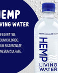 Hemp Living Extract Infused water Enhanced Hydration 95 pH Balance Smooth Taste Essential Water Drinking Alkaline Water 169 FL Oz  24 Pack