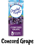 Crystal Light Kid Flavor Variety Pack Of 6  12 Quart Canisters  1 Each Of Lemonade Pink Lemonade Fruit Punch Concord Grape Strawberry Orange Banana Raspberry Lemonade Bundled with a stirring Spoon