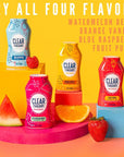 Clear Theory Water Flavoring Drops with Electrolytes Water Enhancer Liquid Flavored Water Drink Mix Hydration for Kids Vegan Gluten Free Low Calorie Watermelon Berry 4 Pack 162 Fl Oz Bottles