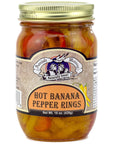 Amish Wedding Hot Banana Pepper Rings 15oz Pack of 2