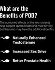 Lion's fuel POD Fertility Supplement for Men - Natural Prenatal Vitamin - Sperm Count Booster - Men's Health Blend - Increase Sex Drive (1 Bottle - 60 Count)