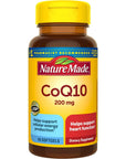 Nature Made CoQ10 200mg, Dietary Supplement for Heart Health Support, 40 Softgels, 40 Day Supply