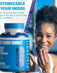 PERFORMIX SST Energy Gummies - Blue Razz, 40 Gummies - Bite-Size Gummy - Energy, Focus, and Metabolism Dietary Supplement - 100mg of Caffeine (for 5 Gummies)