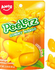 Amos Peelable Mango Candy Peelerz Gummy Mango Peeling CandyResealable 219oz Bag Pack of 3