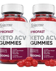 Justified Laboratories (2 Pack) ProFast Keto ACV Gummies 1000MG