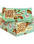 KETO BARS  The Original High Fat Low Carb Ketogenic Bar Gluten Free Homemade with simple ingredients Chocolate Peanut Butter 10 Pack