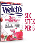 Welchs Singles To Go Water Drink Mix  Powder Sticks Cherry Promegranate 046 Ounce 6CT Pack of 8