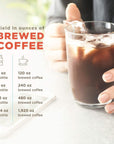 Decaf Colombian Coffee Concentrate Unsweetened Cold Brew  Iced Coffee Distillate Liquid Java Hand Crafted Concentrated 100 Arabica Pure Coffee Bean Extract 8Ounce Bottle 40 Servings