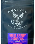 Revival Tea Company Wild Berry Hibiscus Tea  Herbal Tea Blend with Elderberry and Natural Wild Berry Flavor  Caffeine Free  24 Tea Bags