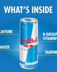 Red Bull Energy Drink, Sugar Free - 8.4 Fl Oz (4 Pack)