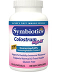 Symbiotics Colostrum 40% High-IG Veg Capsules - Immunity Support for Adults - Lactoferrin Supplement & Colostrum Protein w/ Immunoglobulin - 25% lgG Antibodies - Gluten Free - 120 Count