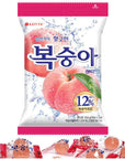 LENITH KFood Korean Favorite Flavor Peach CandyHard Candy 153g Peach Candy