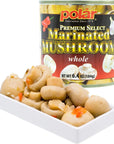 MW Polar Premium Select Whole Marinated Mushrooms 64oz Pack of 12