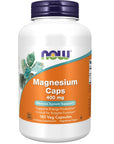 NOW Supplements, Magnesium 400 mg, Enzyme Function*, Nervous System Support*, 180 Veg Capsules