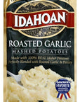 Idahoan Mashed Potatoes Applewood Smoked Bacon Buttery Homestyle Loaded Baked and Roasted Garlic 4 ounce Pack of 4  with Make Your Day Mini Bamboo Spatula