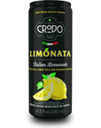 Fonti Di Crodo Limonata Italian Sparkling Lemonade 112 Oz Cans Pack of 24