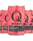 Q Mixers Sparkling Grapefruit Premium Cocktail Mixer Made with Real Ingredients 75oz Cans  5 PACK