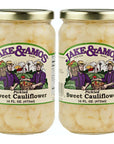 Jake  Amos  Sweet Pickled Cauliflower 2  16 Oz Jars