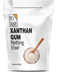 It's Just - Xanthan Gum, 8oz, Keto Baking, Non-GMO, Thickener for Sauces, Soups, Dressings, Packaged in USA