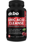 Uric Acid Cleanse Support Supplement - Kidney Herbal Supplements Pills with Chanca Piedra, Celery & Tart Cherry Extract Formula - Joint Support, Uric Acid Flush & Kidney Cleanse Detox Purge Capsules