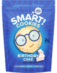 Smart Keto Cookies - Healthy Low Carb Snacks w/ Key Brain Boosting Nutrients for Kids & Adults - High Protein Gluten Free Snack Food -Paleo & Diabetic Friendly Sweets -No Added Sugar Complete Dessert