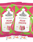 Bonds of London PEAR DROPS Flavored British Import 2 Pack WBundle Bonanza Candy