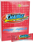 Omnitrition OMNI Sugar Free Charge Energy Drink Sample Box 60 Stickpacks  Fruit Punch 018 Ounce Pack of 1