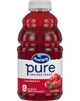 Ocean Spray Pure Unsweetened Cranberry 100 Cranberry Juice From Concentrate 32 Fl Oz Bottle Pack of 1