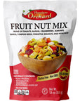 FRUIT NUT MIX TRAIL MIX by PREMIUM ORCHARD  Gourmet Trail Mix Bulk Blend of Mixed Nuts  Dried Fruit  Healthy Vegan Snacks Snack Nut Mix Plant Protein Source NonGMO Natural  18oz