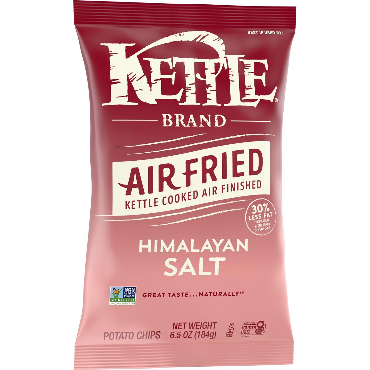 Kettle Brand Potato Chips Air Fried Himalayan Salt Kettle Chips 65 Oz Bag