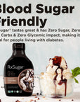 RxSugar Organic Chocolate Syrup 2Pack  Allulose sweetener  DiabetesSafe Natural Sugar  Keto Certified  NonGMO Project Verified  GlutenFree Certified