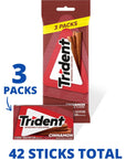 Trident Cinnamon Sugar Free Gum 3 Packs of 14 Pieces 42 Total Pieces