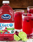 Ocean Spray Diet Juice in 64 Ounce Bottles  3 Pack Bundled by Louisiana Pantry Diet Cranberry Juice Cocktail With Lime