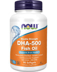 NOW Supplements, DHA-500 with 250 EPA, Molecularly Distilled, Supports Brain Health*, 90 Softgels