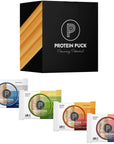 Protein Puck Plant Based Bars | Snacks with 13-17 grams of Vegan Protein | Gluten Free, Non Dairy, Kosher Certified Non GMO Premium Healthy Bars | Variety, 4 Count (1 Pack)