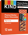 KIND Bars, Peanut Butter Dark Chocolate, Healthy Snacks, Gluten Free, 24 Count