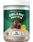 Purely Inspired Plant Based Protein Powder | Organic Protein Powder | Vegan Protein Powder for Women & Men | 20g of Plant Protein | Pea Protein Powder | Decadent Chocolate, 1.25 lb (16 Servings)