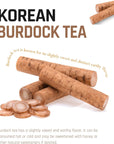 Ssanggye Burdock Tea 1g X 40 Tea Bags Premium Herbal Tea Hot Cold Refreshing Savory Earthy Flavor 4 Seasons Made in Korea