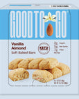 GOOD TO GO Soft Baked Bars Vanilla Almond, 9 Pack - gluten-free, Keto Certified, Paleo Friendly, Low Carb Snacks