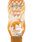 Smuckers Sundae Syrup Caramel Butterscotch  Chocolate Ice Cream Topping Bundle 20 Oz Variety Pack of 3