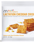 Munchkin® Milkmakers® Lactation Cheddar Crisps for Breastfeeding Moms with Oats and Flax, 6 Count