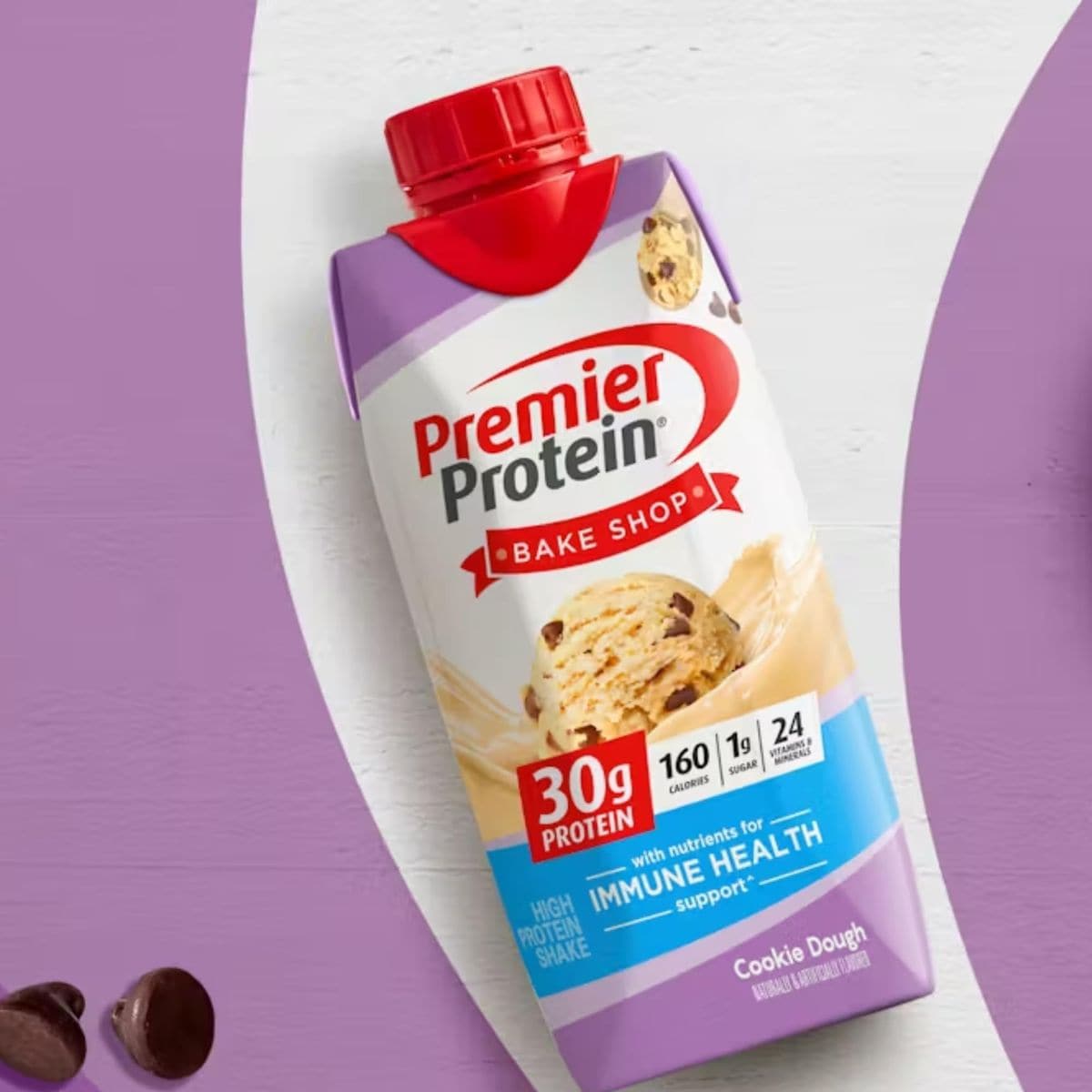 Protein Snacks Bundled with Premier Shakes Nutrition Ready to Drink Protein 30g Shakes Cookie Dough 11Fl oz 6 Pack  Every Order is Elegantly Packaged in a Signature BETRULIGHT Branded Box