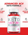 Keto ACV 20 Gummies - Official Formula, Vegan - Keto ACV 20 Plus Gummies, Keto ACV 20+ Gummies Apple Cider Vinegar, Vitamin B12, Beet Root Juice Keto ACV 20 Plus Jujubes, Pomegranate (60 Gummies)