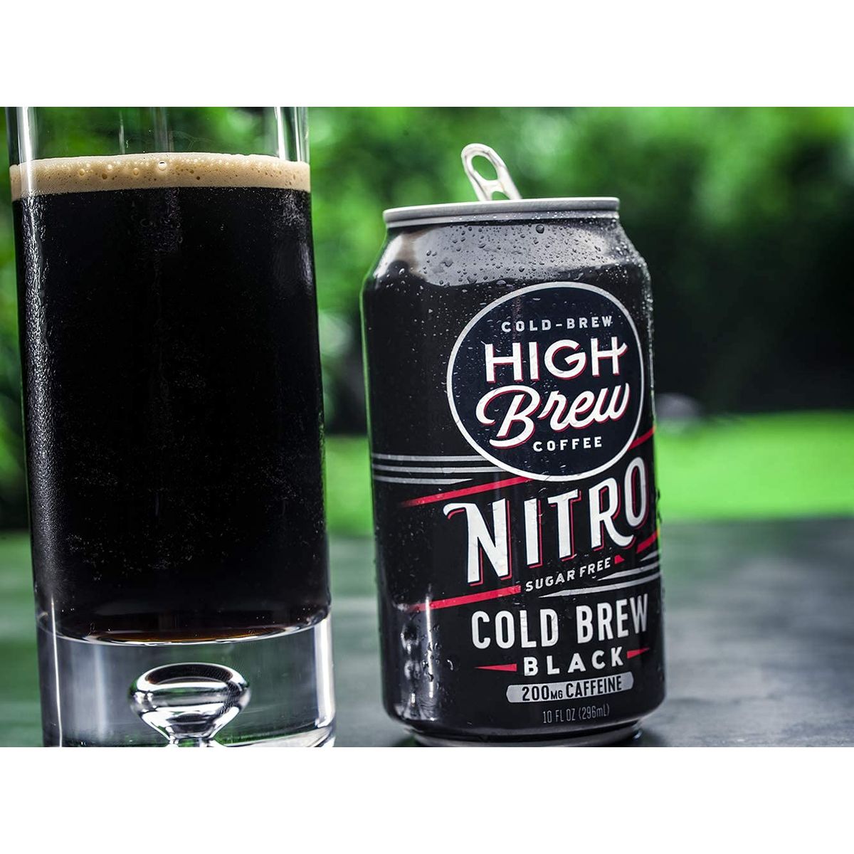 High Brew Coffee Cold Brew Nitro Black Sugar Free  Dairy Free 10 Fl Oz Can Pack of 12