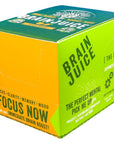 BrainJuice Brain Support Shot Gluten Free Supplement Shots for Energy  Focus Healthy Drinks with Alpha GPC Vitamin B  Organic Green Tea Extract Caffeine Peach Mango 25 fl oz 12 Pack