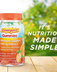 Emergen-C 750mg Vitamin C Gummies for Adults, Immunity Gummies with B Vitamins, Gluten Free, Orange, Tangerine and Raspberry Flavors - 90 Count