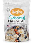 Avelina Coconut Instant Oats  With Real Shredded Coconut  123 oz Pack of 1