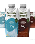 Simply Protein Variety Pack Shake 8 Pack High Protein Shakes Ready To Drink Vegan Protein Shake Dairy Free