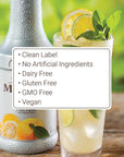 Monin  Yuzu Purée Sweet  Tangy Citrus Flavor Great for Teas Sodas Cocktails  More Natural Flavors No Artificial Sweeteners or Ingredients GlutenFree Vegan NonGMO Clean Label 1 Liter